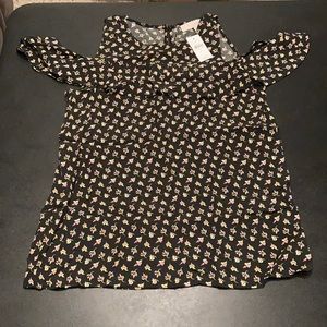 NWT Loft Cold Shoulder Top